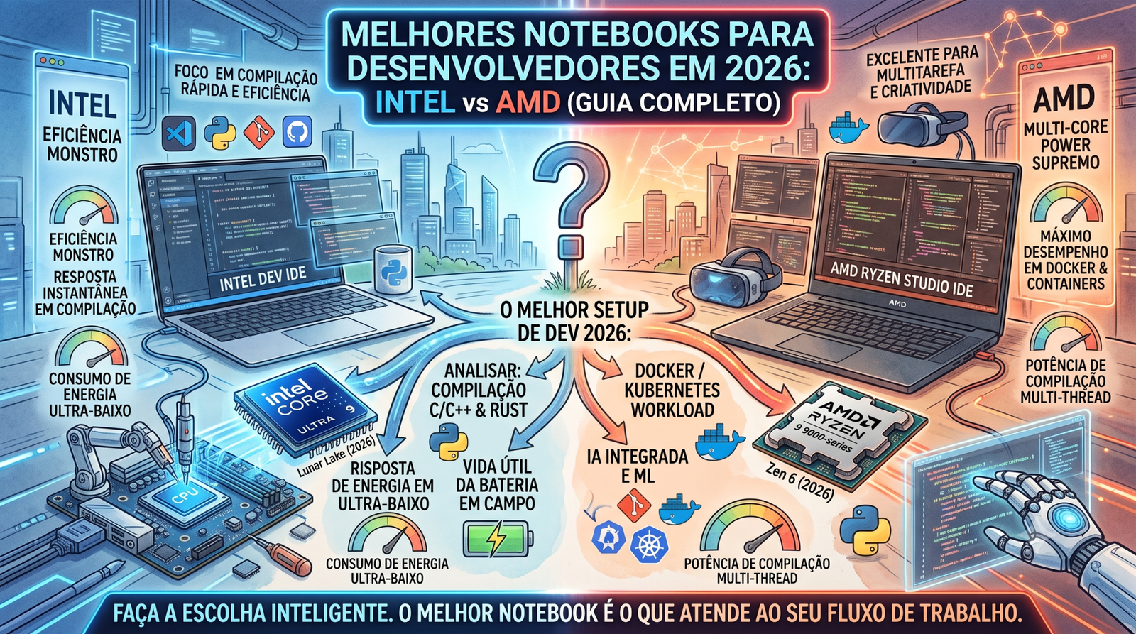 Melhor notebook para desenvolvedor em 2026